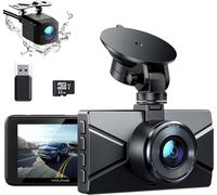 Dash Cam Front and Rear 2.5K 1440P Dashcam for Cars with 3.0 LCD Display Super