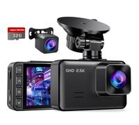 Dash Cam Front and Rear 2" IPS Display Mini Car Camera 2.5K+1080P Dashcams