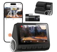 Dash Cam Front and Rear 4K+1080P, WiFi Car Camera Cams,3" IPS Dash Camera for Cars, 24H Parking Mode, Super Night Vision, G-Sensor, 170° Wide Angle, Voice Prompt,Loop Recording, APP Control Dash Cam