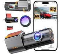 Dash Cam Front and Rear 5GHz WiFi Dashcam with CPL, 4K+1080P Dual Dashcams for Cars, 1.47" IPS Dashcam with 64GB SD Card, App Control, 24H Parking Mode, Super Night Vision Car Camera, Loop Recording