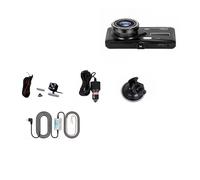 Dash Cam Front and Rear Camera CAR DVR Car Video Recorder Vehicle Black Box FULL HD 1080P Night Vision Driver Recorder(Dual Lens Buck Line,64G)