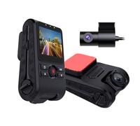 Dash Cam, Front And Rear Dual-recording Dashcam, 24-hour Real-time Monitoring, Vehicle Camera, Wi-Fi Night Vision, Intelligent(1080P+720P+64G)