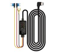 Dash cam Hard Wiring Kit UsbC for Dash Camera Output Interface Type-C 90 Degree Elbow Step-Down Line 12v 24v To 5v 3a Time-Lapse Video Step-Down Line Low Voltage Power Off Suitable For DashCam, Etc