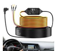 Dash Cam Hardwire,3-Lead Dash Cam Cord with Display - Circuit Protection Type C Wire for Car Vehicle Safety Systems Continuous Parking Mode Setup
