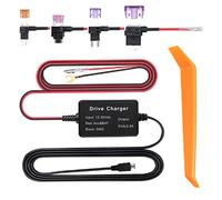 Dash Cam Hardwire Kit 12V-30V to 5V Car Dashcam Power Cord Charger Hardwiring Set for Mirror Cam GPS Navigator Radar Detector (MICRO)