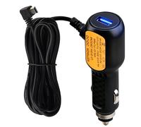 Dash Cam Hardwire Kit 3.5m Mini USB Car Charger Cable with Extra USB Port | Dashcam Power Lead Adapter for Nextbase Garmin GPS Car DVR Smartphones | 11.5 ft Extra Long Charging Cable | 12V to 5V 2.5A