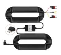 Dash Cam Hardwire Kit, 3.5M Type-C Hard Wire Kit for Dashcam 12V-24V to 5V/3A Car Camera Charge Power Cord Kits with Mini Fuse Low Voltage Protection for Dashcam GPS Power Supply Radar Detectors