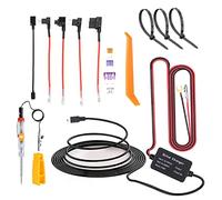 Dash Cam Hardwire Kit, MINI USB Adapter From 12V-30V to 5V, Suitable for Mirror Cam, GPS Navigator and Radar Detector,Monitors and Data Loggers