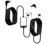 Dash Cam Hardwire Kit TypeC Hard Wire Kit with Mini Fuse USB C 3.2 Meter USB C Port Wiring & Low Voltage Protection 12V-24V to 5V/3A Converter Dashcam Hard Wiring Kit for GPS Parking Mode Power Supply