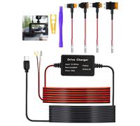 Dash Cam Hardwire Kit USB C, 13ft 12V-24V to 5V Type-C Hardwire Kit for Dash Camera with Low Voltage Protection, Fuse Adapters & Tools, Ideal Hard Wire Kit for Dash Cam GPS Radar