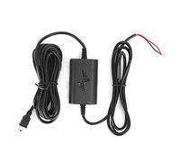 Dash Cam Hardwire Kit with Straight Mini USB, 12V 24V to 5V 2.5A, 3 Meter Black Cable - Stable Parking Monitoring, Continuous Power Supply for Cars and Trucks