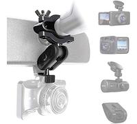 Dash Cam Mount, Universal Dash Camera Rear View Mirror Mount Holder Kit for Miden S7, APEMAN, YI, Rexing V1P, Roav, Falcon F170, Z-Edge, Old Shark, KDLINKS X1, E-ACE, UGSHDI, Peztio and Most Other