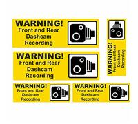 Dash Cam Warning set of 5 Large front and rear Stickers for Bus Truck Car Taxi Van