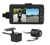 Dash Camera, 1080P Dash Cam, Motorcycle 1080P Video Recorder Cam HD DVR 120 Degree Dash Camera, Front Rear Camera and Connection Wire