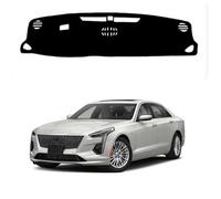Dash Cover for Cadillac CT6 2016-2021 RHD, Dashboard Mat Pad Sunshade Anti-Slip Carpet Protector for Centre Console Accessories Black