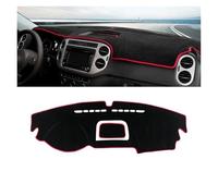Dash Cover For VW For Tiguan 5N 2007-2016 Car Dashboard Mat Sun Shade Cover Accessories Dashboard Cover(A Red Side LHD)