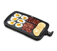 DASH DEG255GBBK01 Deluxe Everyday Nonstick Electric Griddle with Removable Cooking Plate for Pancakes, Burgers, Eggs and More, Includes Drip Tray + Recipe Book, 20” x 10.5”, 1500-Watt, Plastic, Black