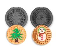 Dash DIWSNE12RM50 2pc Pack Multi Mini Maker System Set of 2 Plates, Aluminum Plastic, Snowman and Tree