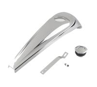 Dash Fuel Tank Console Trim Panel Kit Compatible with 2008-2022 Touring Ultra Tri Models - Black Smooth Finish(Chrome)