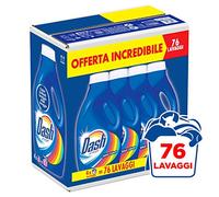 Dash Liquid Detergent, 4 Packs of 19 Washes - 4000g, Convenience Size, 76 Washes, Colour Saver, High Efficiency, Dye Free