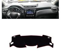 Dash Mat Cover For Nissan For Qashqai J11 2014 2015 2016 2017 2018 2019 2020 Car Dashboard Cover Dash Mat Sun Shade Pad Dash Mat Carpet(A Red Side LHD)