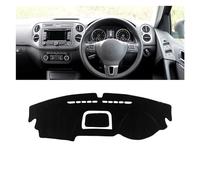 Dash Mat Dashboard Cover For VW For Tiguan For 5N 2007 2008 2009 2010 2011 2012 2013 2014 2015 2016 Car Dashboard Cover Avoid Light Mat Carpet Sunshade Dashmat(A Black Side RHD)