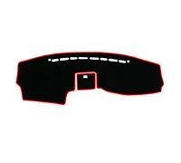 Dash Mat Sun Shade For Hyundai For Santa Fe 2007 2008 2009 2010 2011 2012 Car Dashboard Cover Mat Pad Sun Shade Instrument Protect Carpet Accessories(Red Edge)
