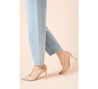 Dash Pointed High Stiletto Heel Court Shoes Dorothy Perkins Taupe 8