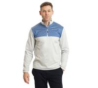Dash Print Thermal Stretch Golf Top Layer Island Green Grey L