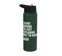 Dash Quote Funny Birthday Custom Name Idea Engineer Stainless Steel Insulated Water Bottle