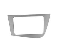 Dash Radio Stereo Fascia Frame, 2-DIN DVD Player GPS Panel Trim, for Seat 2005-2011 LHD, ABS Material, Decorative Stereo Panel Fascia Trim for Car Int