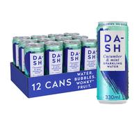 Dash Water - Sparkling Water Infused With Wonky Cucumbers & Mint - 12 X 330ml