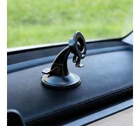 DASH & WINSCREEN HOLDER FOR Garmin DriveSmart 50 51 55 60 61 65 66 70 71 76 | Sticky Reusable Suction Mount, Press Down Lock, Ball-head Adjustable, for flat surface dashboard & windscreen, Black