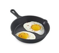 DASH Zakarian 7.5" Nonstick Cast Iron Skillet with Pour Spouts for Searing, Baking, Grilling, Roasting and More - Black