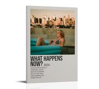 Dasha Album What Happens Now Poster Canvas Wall Art Aesthetic Cover Poster Modern Art Painting for Living Room 12x18inch(30x45cm) Frame-style