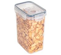 DASHadao Clear Plastic Storage Containers with Lids Kitchen Airtight Jar Cereal Pasta Jars Sugar Flour Container Big and Small Food Bin for Kitchen Pantry Organizers and Storage