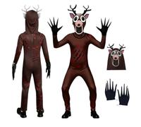 DASHadao Kids Halloween Costumes for Boys Kids 99-Nights in the Forest Deer Costume, Childrens Scary Halloween Costume Boys, Owl Monster Horror Animal Costumes Party Cosplay UK (120)