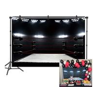 DaShan 6x4ft Boxing Ring Backdrop Squared Circle Contest Event Arena Photography Background Sports Theme Backdrops Boxer Infighter Boys Men Portrait Photo Booth Props