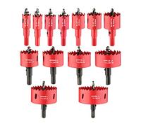 dashap 13PCS Bi-Metal Hole Saw Kit with Drill Bits, Carbide Hole Saw Set for Thin Metal and Wood, Cutting Diameter 3/4'' to 3''