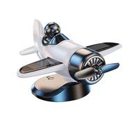 Dashboard Accessories, Airplane Figure, 3.35 inch, Dynamic Rotation, Solar Power Rotating Action Action Figure with Motion Function, Car Decoration for Travel Gold