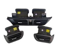 Dashboard Air Conditioning Deflector For Kia For K2 Car Dashboard Central Left Right Air Conditioner Instrument Panel AC Vent Grille Outlet Assembly Compatible With(Set 3pcs)