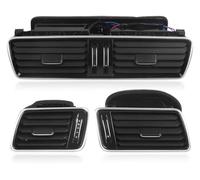 Dashboard Air Conditioning Deflector For VW For Passat B6 B7 CC R36 LHD 3AD819728A 3AD819701A 3AB819728A Front Left/Right Side Center Console Outlet Vent(Set of 3pcs)