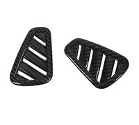 Dashboard Air Outlet Vent Cover, Carbon Fiber Pattern Side Air Vent Replacement for A-Class W177 V177, Enhances Air Flow, Easy Installation, ABS Material, Black Color, 1 Pair