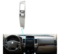 Dashboard Air Vent Air Vent Grille A/C Vent Silver Decorative Frame For Toyota For Land For Cruiser For Prado LC120 2003-2009 Car Heater Outlet(LHD Frame)