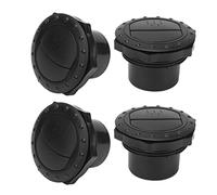 Dashboard Air Vent Deflector, 4pcs 70mm ABS Black Air Conditioning Outlet Vent Exhaust Grille Knob for RVs Buses Yachts Marine Ventilation Accessory