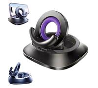 Dashboard Car Phone Holder, [360°+70°] Rotating Base Non Slip Silicone Dash Mount, Foldable Vehicle Navigation Stand for All Phones with Thick Cases (Purple)