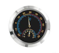 Dashboard Car Thermometer Hygrometer Compact Design | Fits dashboard or console, for slim round profile, saves space, for ideal for vehicle interior, easy install