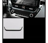 Dashboard Center Air Vent Cover Trim for 2019-2024 - Carbon Fiber Style ABS Interior Moulding Trim, Black/Silver/Red (Single Piece(CARBON FIBER)