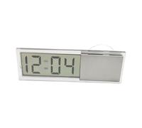 Dashboard Clock - Battery Powered Digital Car Clock With Suction Cup, Compact Stick Watch With Temperature Display, Easy Install Vehicle Accessory For Trucks, SUVs, Or Cars, Accurate Timekeeping