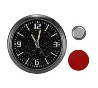 Dashboard Clock - Car Vent Quartz Watch, Stick on Luminous Diial, Compact Glow Timepiece, Classic Analog Accessory | Portable Time Keeper for Vehicle Travel Suv Truck Motorcycle Boat Touring Commuting